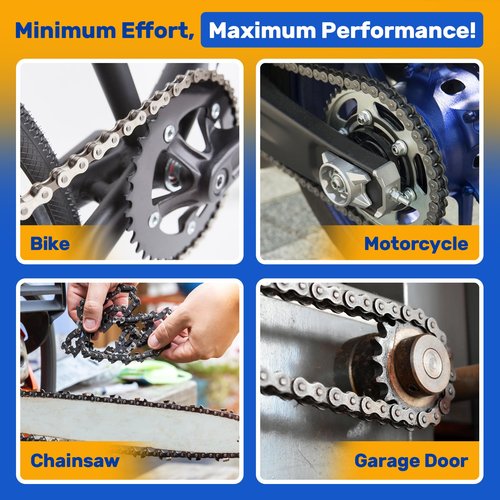 Bicycle Chain & Component Cleaning Fluid - 16oz Chain Degreaser Works in Minutes - Made in USA - Compatible With All Chain Scrubbers Or Apply Directly To Chain - Bike, Motorcycle & Chainsaw Chains