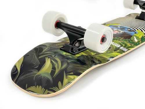 HORIZON BLUE Dinghy Classic Cruiser Skateboard Complete - 28.5" Lightweight Commuter/Soft 63mm Wheels & Maple Deck(Blue Panther)