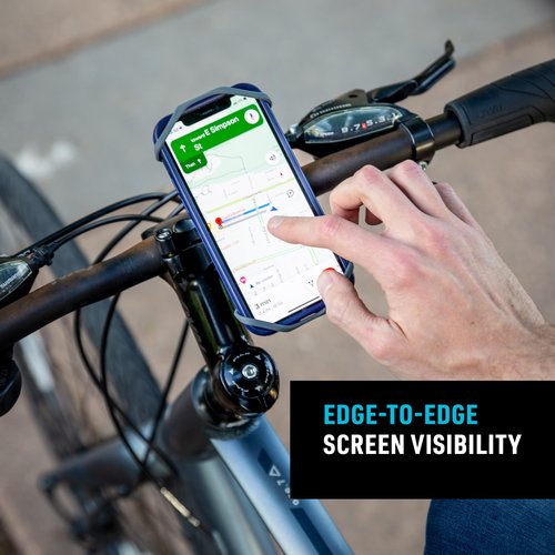 Nite Ize Wraptor Rotating Smartphone Bar Mount - Cell Phone Mount for Bikes, Strollers & More - Easy-to-Use & Adjustable Phone Accessories - Grey