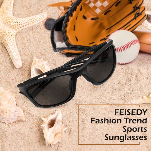 FEISEDY Sports Polarized Sunglasses For Men Women Cycling Driving Fishing Running UV400 Protection B0125