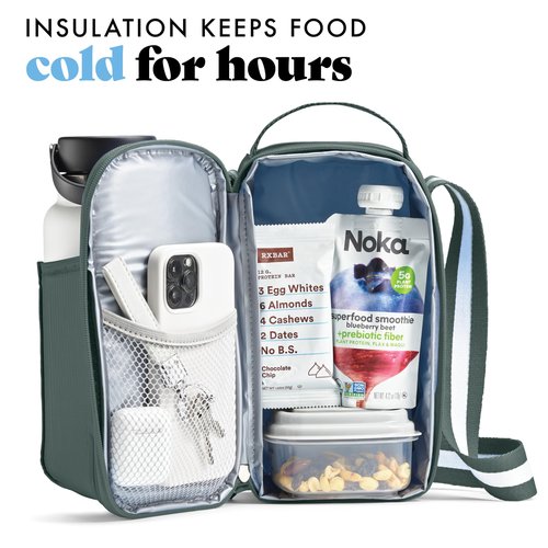 Fit & Fresh Sling Bag Water Bottle Holder With Strap, Crossbody Water Bottle Carrier with Insulated Compartment, Water Bottle Purse with Tumbler Pouch, Fits 40oz. Tumbler Compatible with Stanley Cup