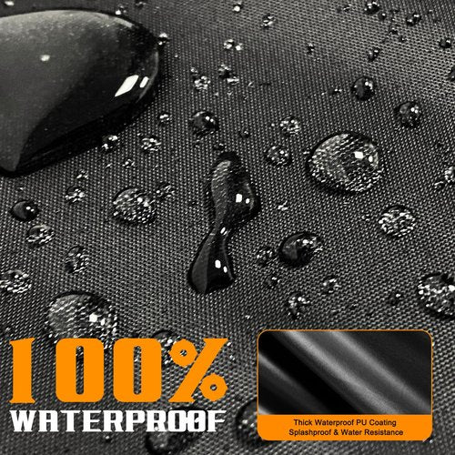 Golf Cart Cover 2/4 Passenger,Waterproof Outdoor Golf Cart Covers Extended Roof Heavy Duty Weatherproof Universal Fits for Club Car,EZGO,Yamaha,Cushman, Evolution,Kandi,Tomberlin-115Lx52Wx66H Inch