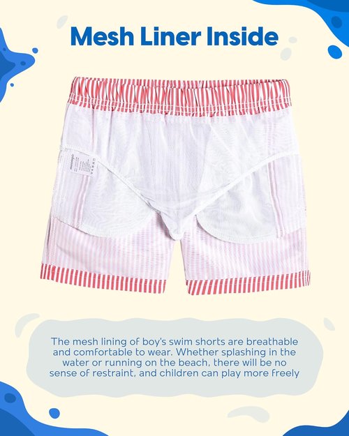 Maamgic Boys Swim Trunks - Stylish Toddler Bathing Suit for Little Boys | Comfortable & Quick-Dry