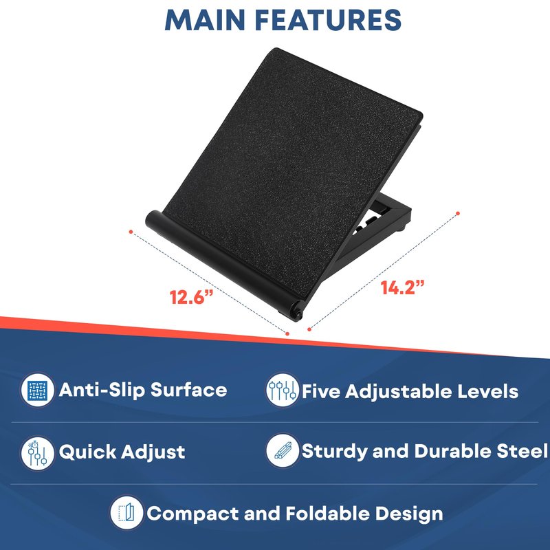 CTRL Sports Calf Stretcher Slant Board - Adjustable Slant Board for Calf Stretching, Non-Slip Foot Incline Board - Portable Stretch Board Equipment for Ankle, Achilles Tendon, Knee, Posture Exercise
