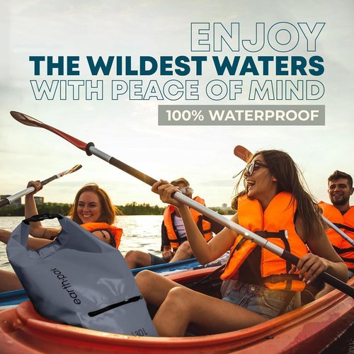 Earth Pak Waterproof Dry Bag - Zippered Pocket Keeps Gear Dry | Durable Backpack Design