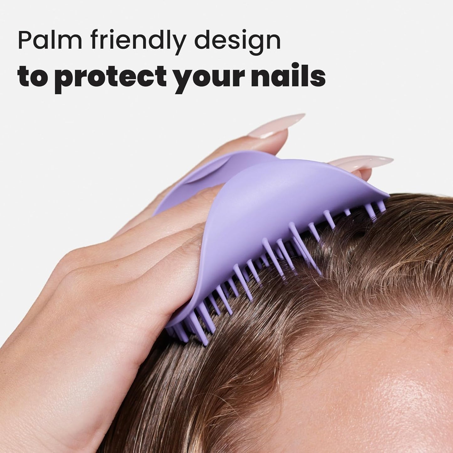 Tangle Teezer Scalp & Shampoo Hairbrush - Exfoliate, Massage & Cleanse for All Hair Types | Lavender Lite Purple