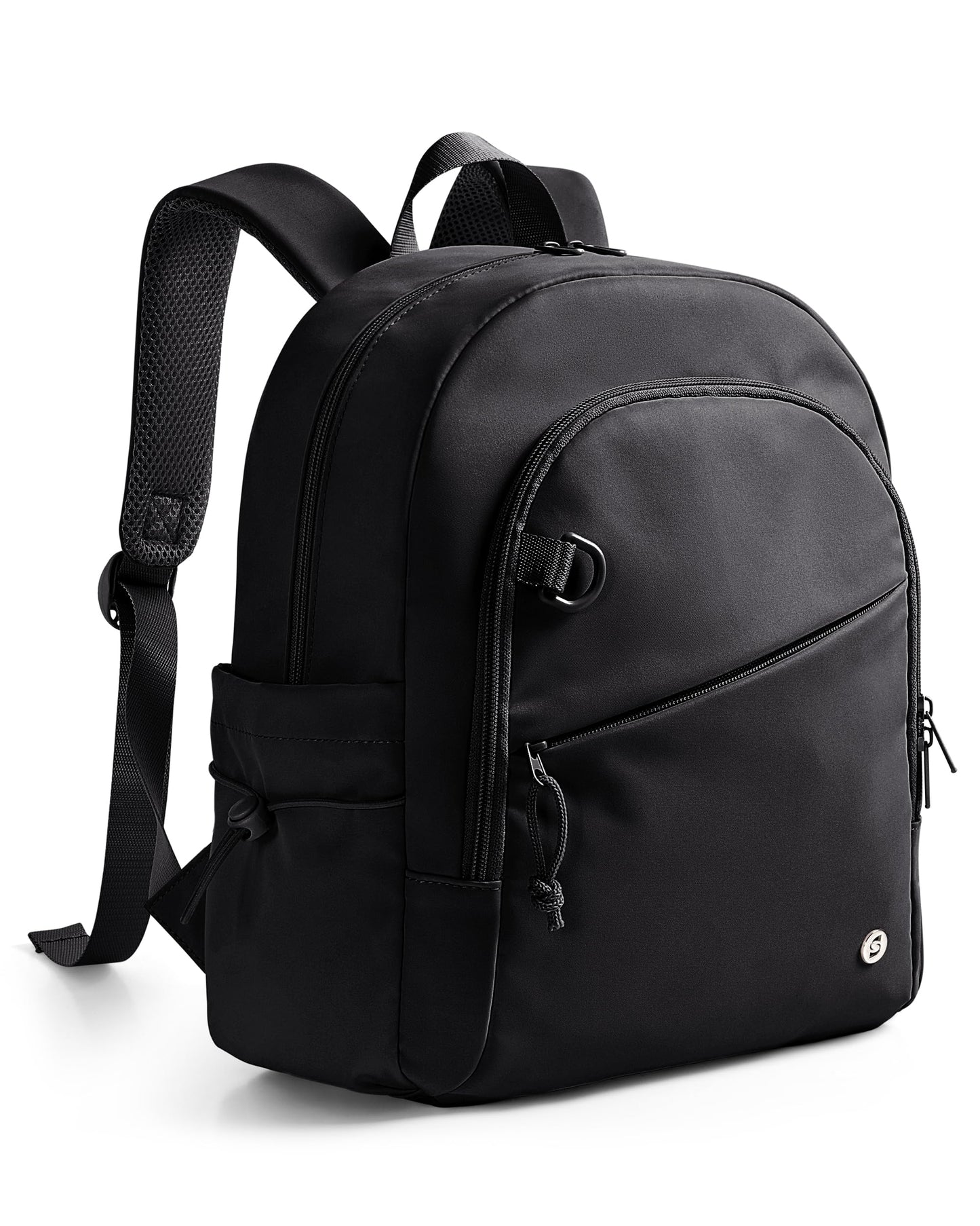 Smasrob Women Mini Backpack with Wet Pocket and RFID Blocking Pocket, Small Backpack Purse for Gym, Work, College or Travel, Black