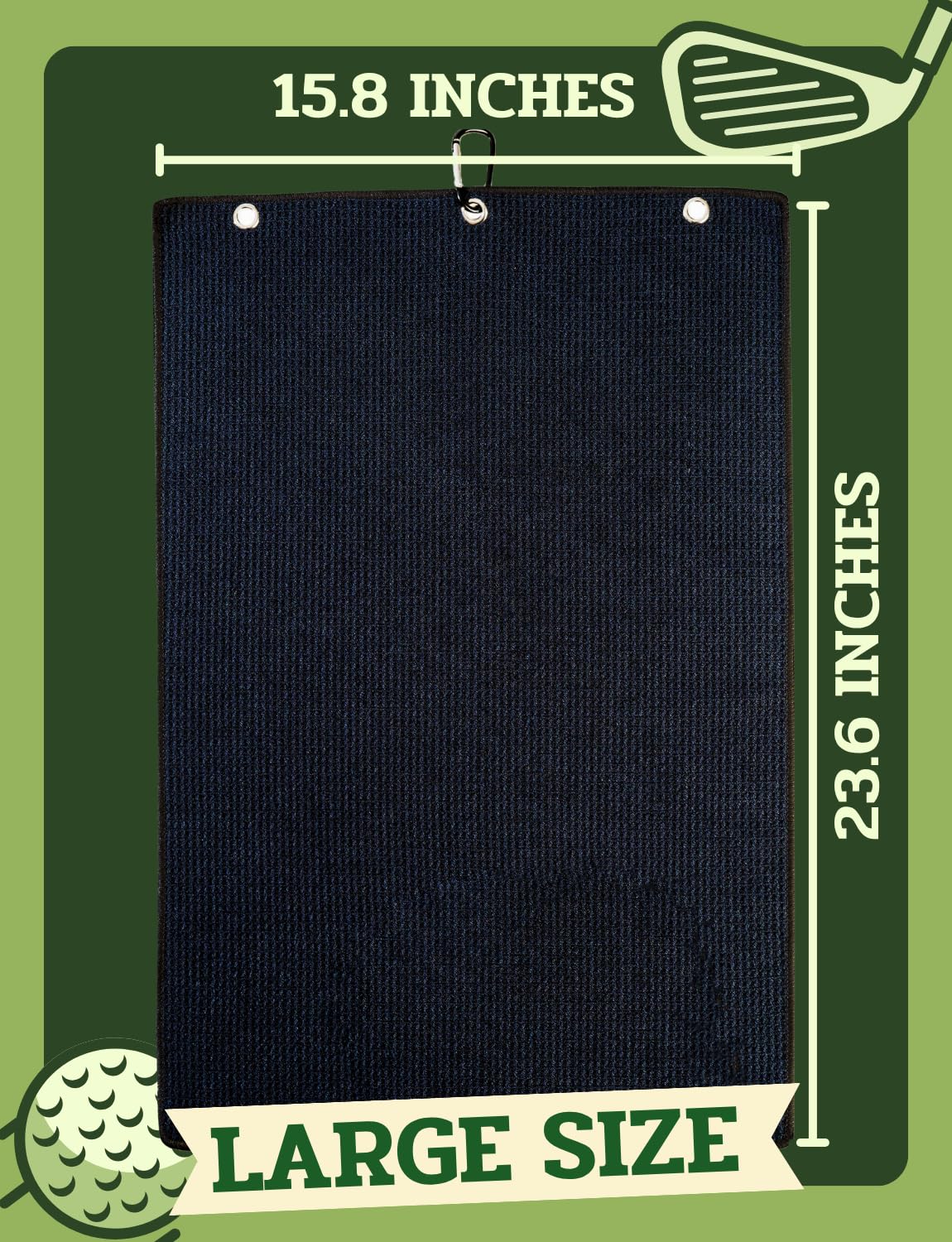 CybGene Schnauzer Gifts Golf Towel, Gifts for Schnauzer Lovers, 15.7“x23.6” Microfiber Golf Towel for Golf Bags for Birthday, Christmas