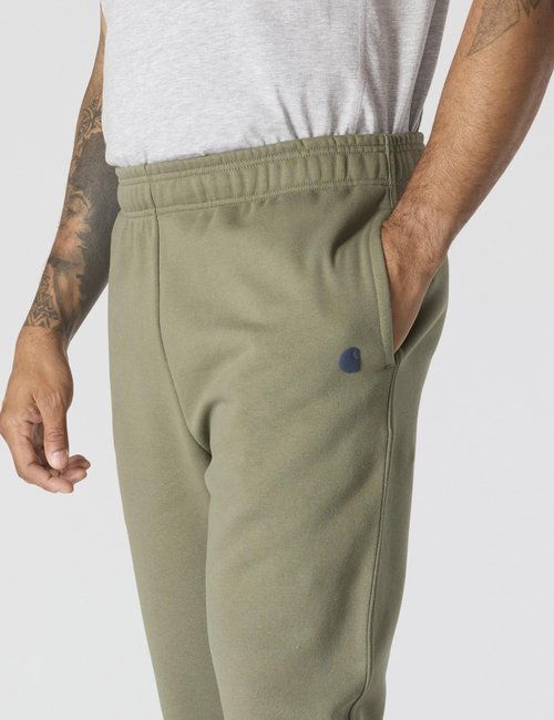Carhartt Men's Loose Marquette Sweatpant, Dusty Olive, Large