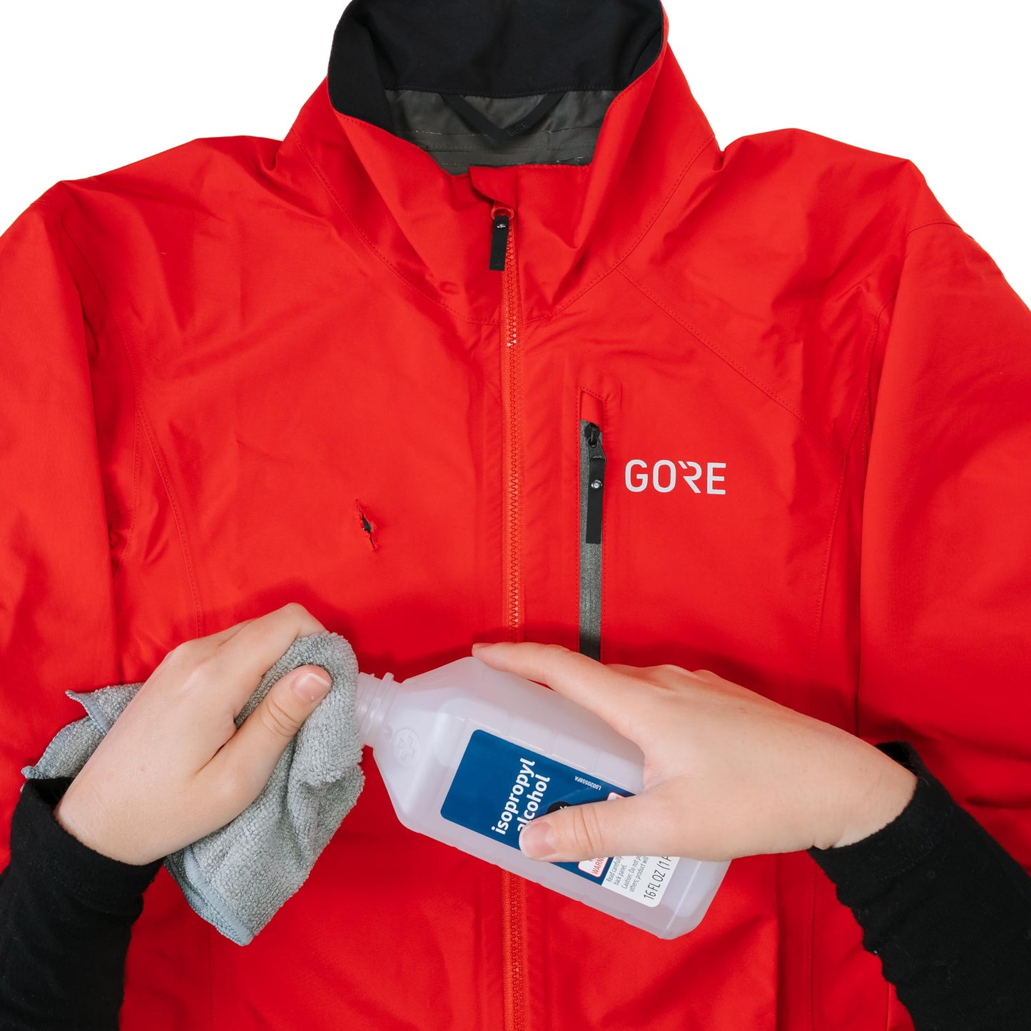 GEAR AID Tenacious Tape Gore-TEX Fabric Patches for Jacket Repair, Black, Round and Rectangle