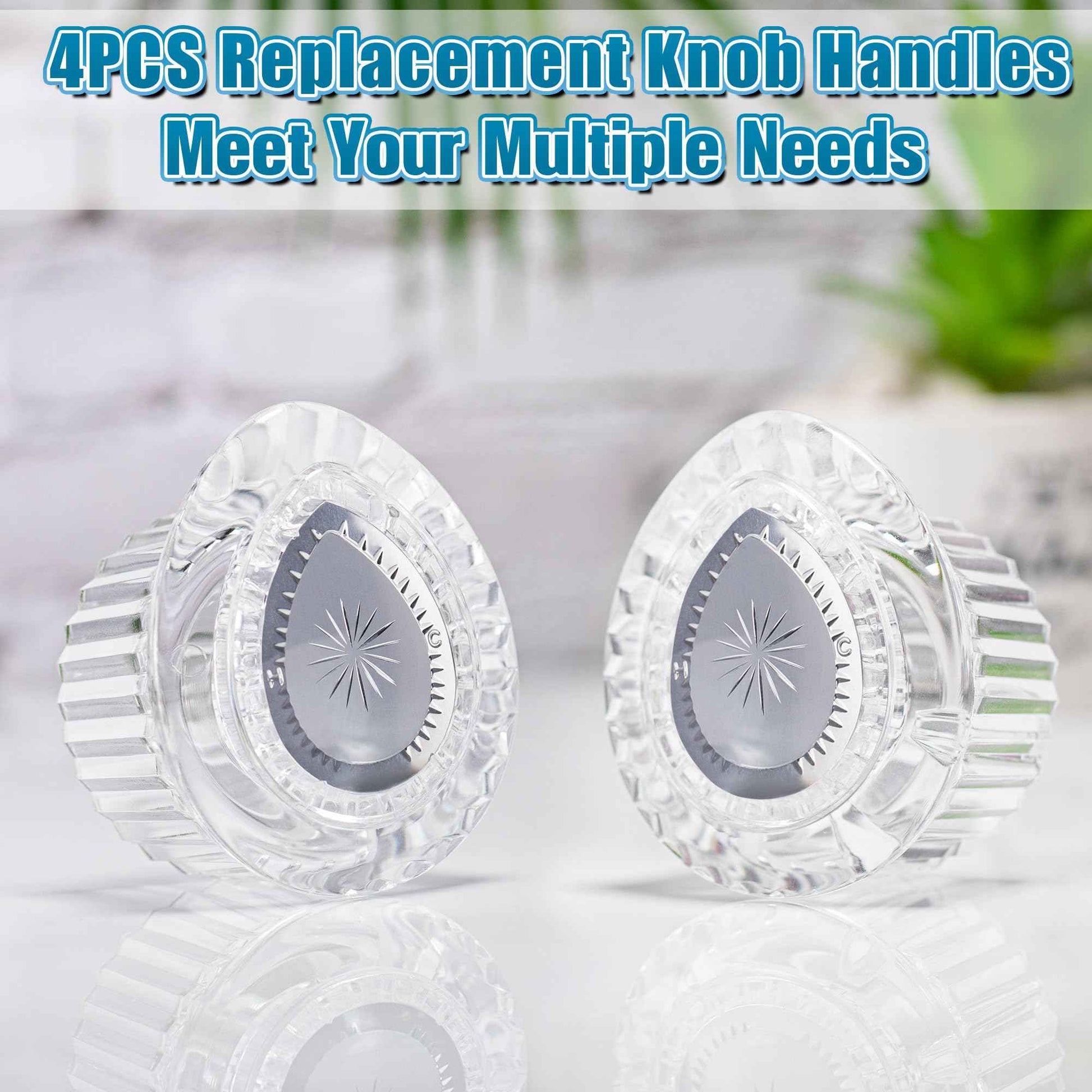 Enhon 4 Piece Replacement Kit for Moen 100710 Handle, Compatible Single Handle Faucet, Chrome Insert