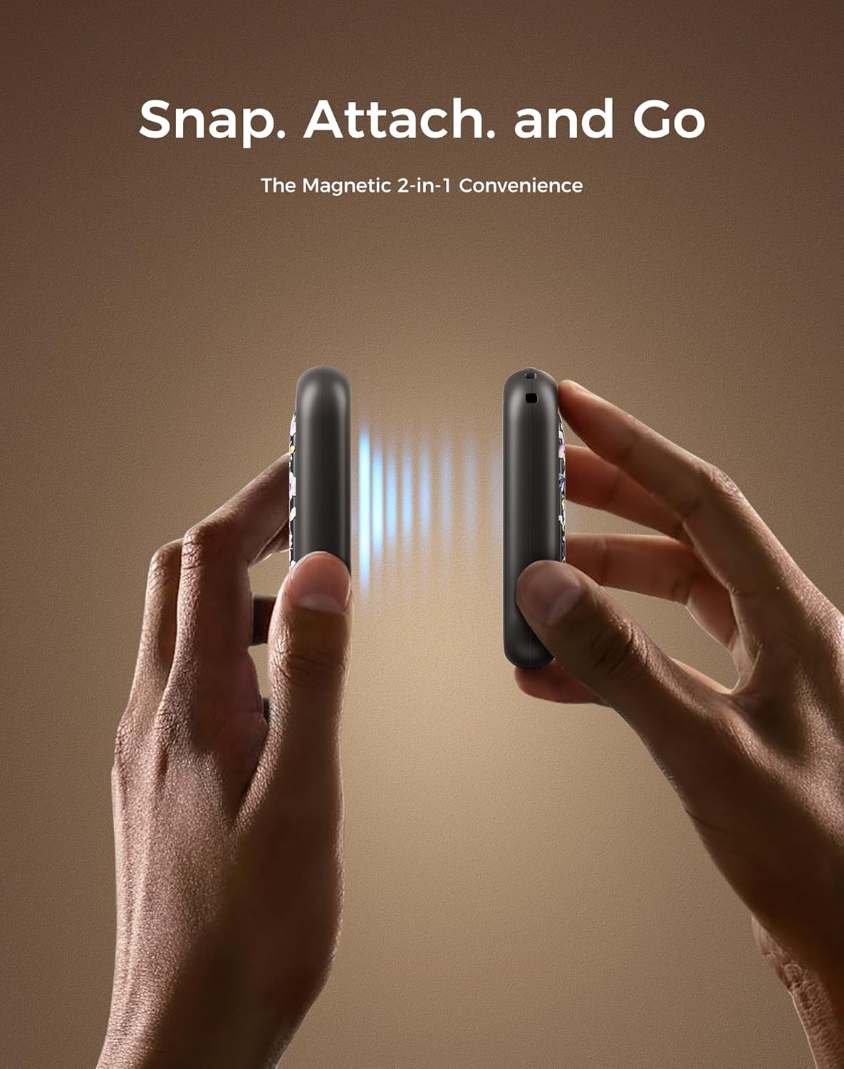 OCOOPA Magnetic Rechargeable Hand Warmers - 2 Pack Card-Style Electric Heaters | 8-Hour Battery Life, UL Certified