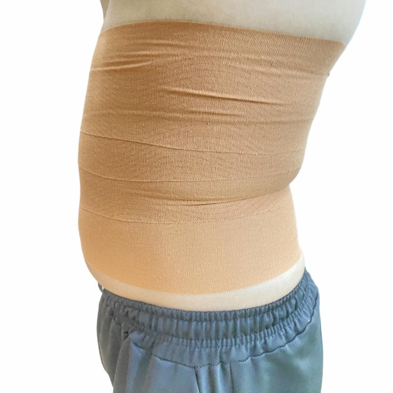Body Stomach Compression Tape- Extra Wide Kaotic Belly Tape for Body Shaping& Workout& Sweater Enhancer& Skin Protection (Skin Color/10CM*5M) (1 Roll)