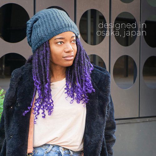 Oversized Winter Slouchy Knit Beanie - Mens Warm Fall Hat Womens Dreadlock Cap Large Slouch Tam for Big Heads Ivory