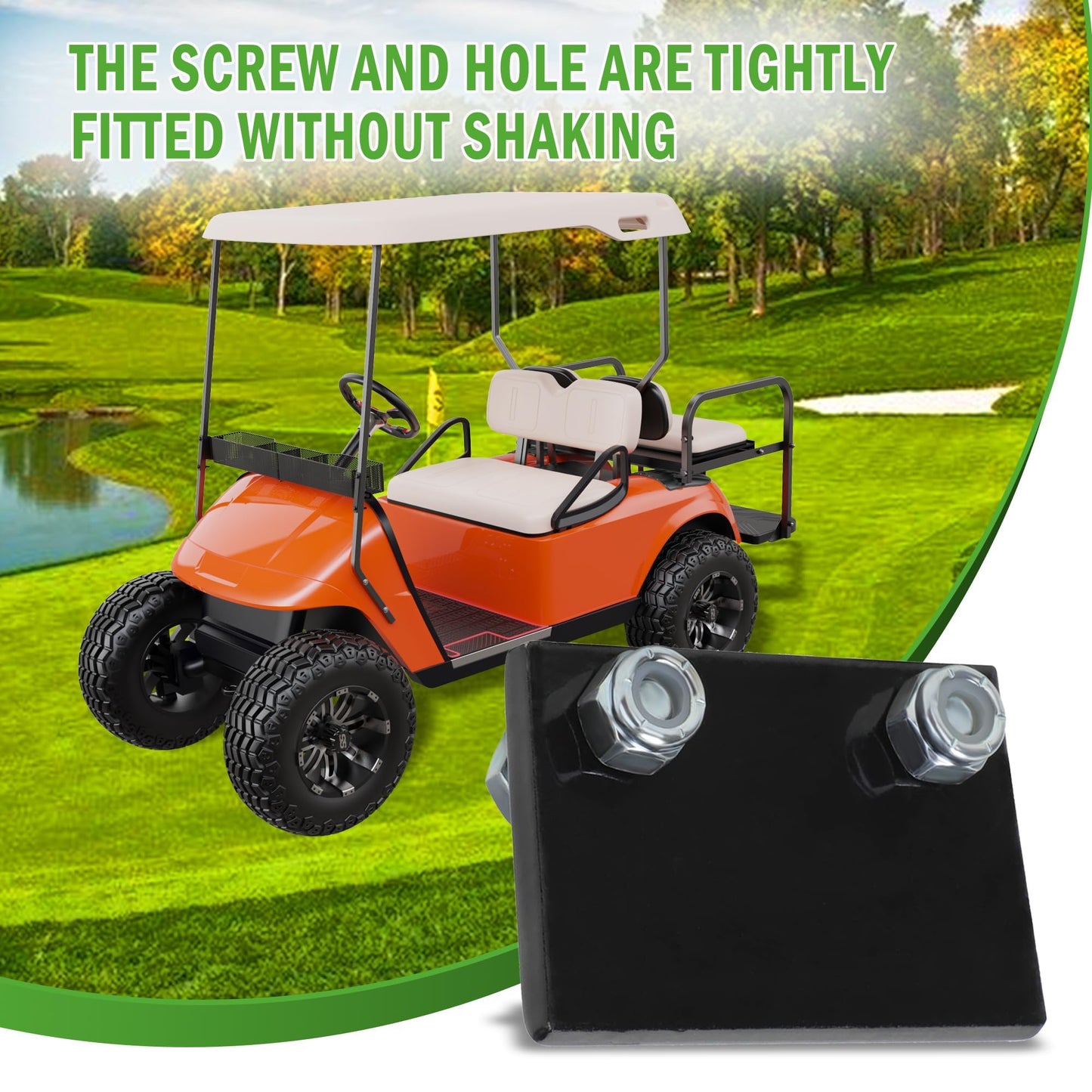 10L0L Golf Cart Hill Brake Catch Bracket Plate for EZGO TXT and Medalist 1994-Up Gas or Electric Models, Replaces OEM 70080-G02, 70080G02