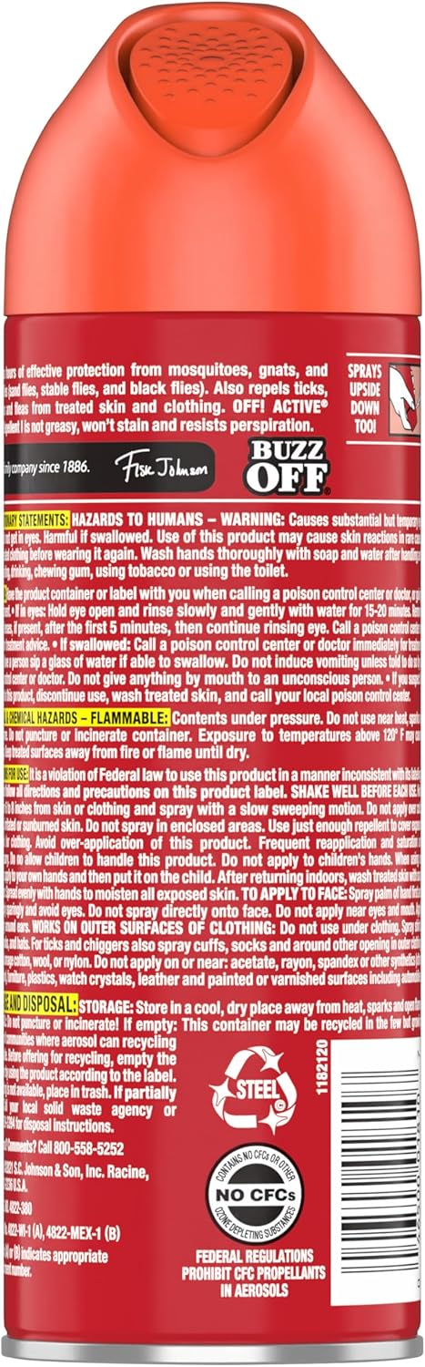 OFF! Active Insect Repellent - Sweat-Resistant Formula for Maximum Protection