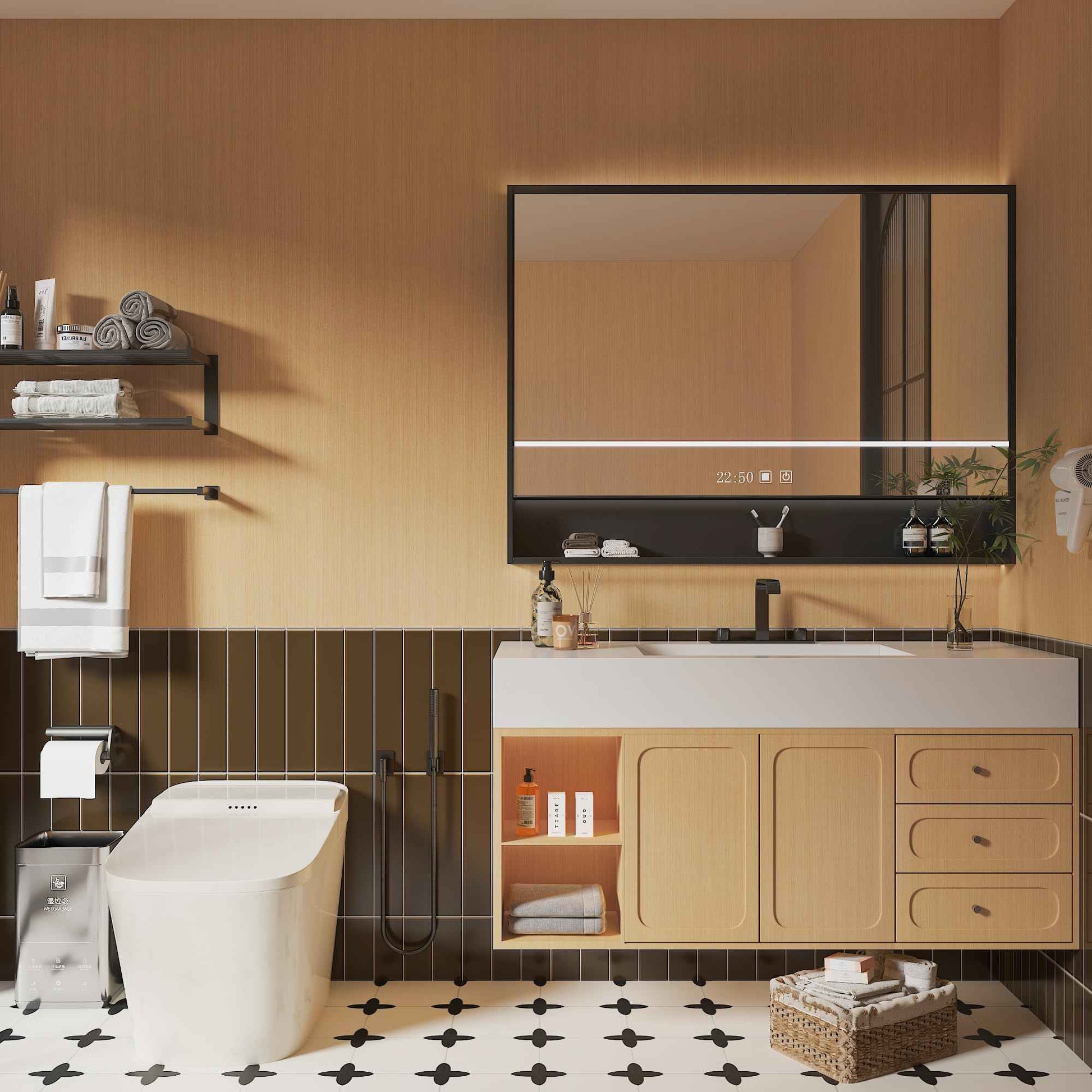 Light Brown Wood Contact Paper Thick Oak Wood Wallpaper Peel and Stick 31.5"x354" Waterproof Removable Faux Wood Grain Vinyl Wrap for Cabinets Drawers Counter Top Covers Wood Wall Paper for Walls