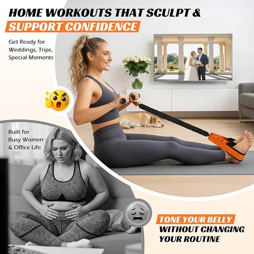 KUTIZE Multifunction Resistance Band - Upgraded Soft Foot Pedal for Full-Body Workouts | Home Gym Essentials