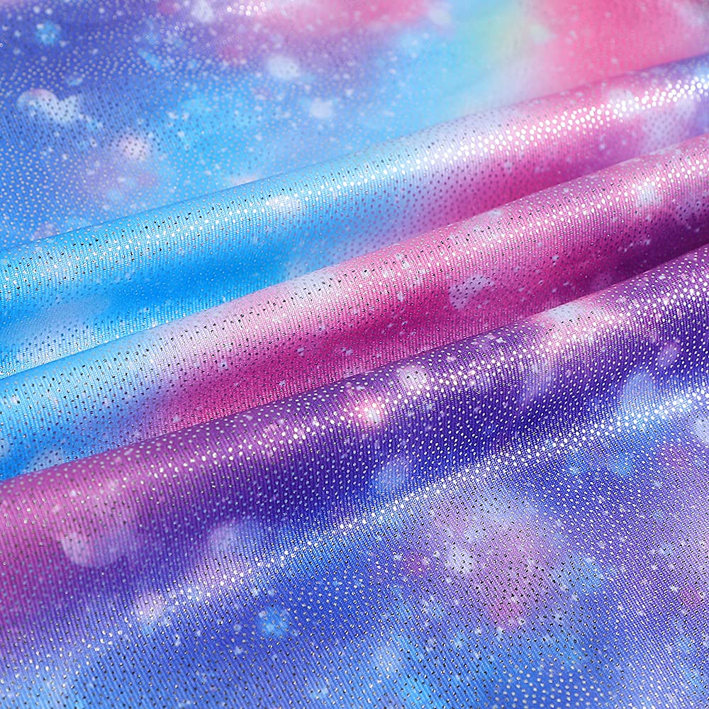 Leotards for Girls Gymnastics 3t 4t Tollder Dance Leotard Athletic Dance Wear Shiny Rainbow Sparkle Biketard (Rainbow, 3-4T)