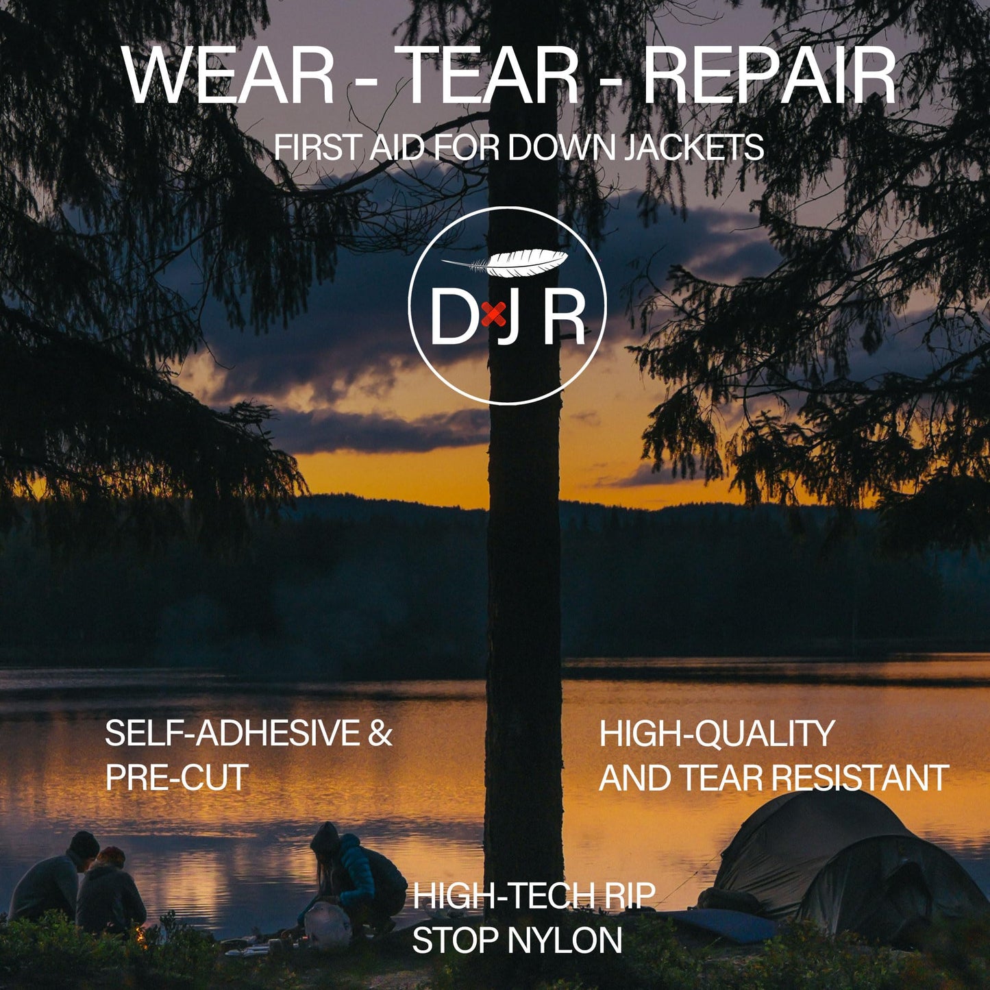 HEX Triple - Three Colour Kits - Hexagonal Down Jacket Self-Adhesive Repair Patches
