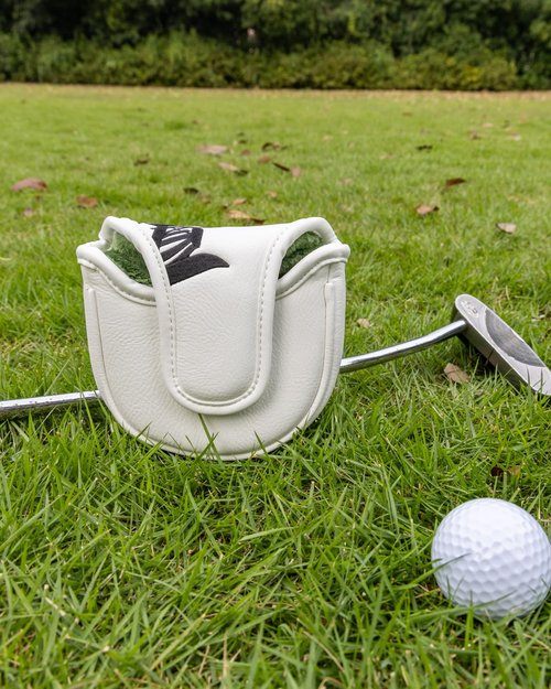 Lotus Golf Head Covers, Floral Style Mallet Putter Cover, Unique Design Golf Club Covers Funny, Golf Headcovers PU Leather and Advanced Embroidery with Soft Inner Lined for Most Brands - Summer