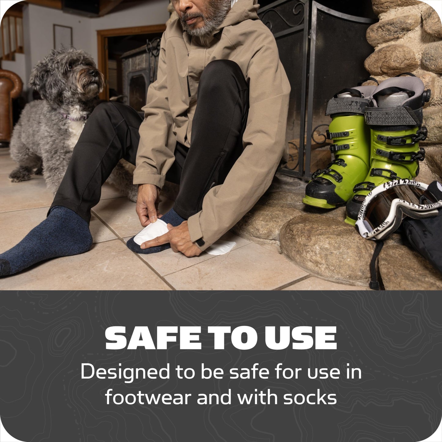 Yaktrax Geothermal Toe Warmers 10 Count - Air-Activated, Up to 6 Hours of Heat - Compact Warmth for Outdoor Activities, Winter Sports, and Cold-Weather Comfort