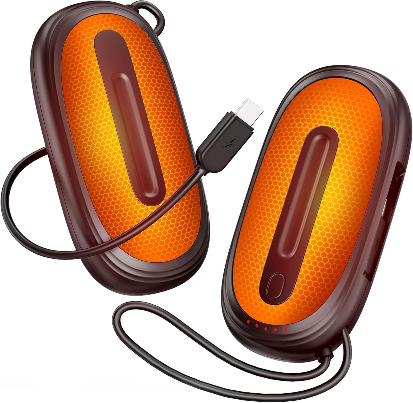 Skiennix Rechargeable Hand Warmers - AI Smart Fast Heating, Dual-Sided Safety, 6-24 Hour Use | 2 Pack