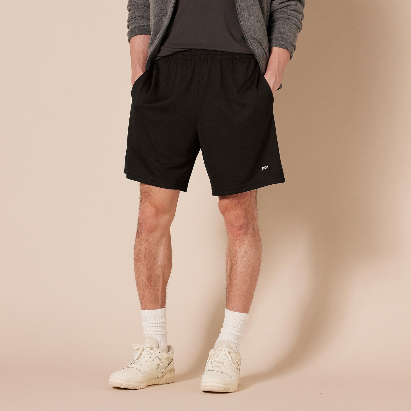 Amazon Essentials Men's Athletic Basketball Gym Shorts, Breathable Moisture Wicking Loose-Fit with Elastic Waist, Pack of 2, Black, 3X-Large Big