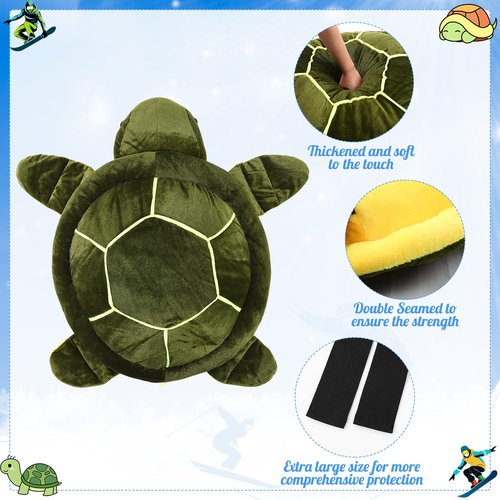 Hoemwarm Giant Turtle Butt Pad Cute Protection Hip Butt Pad Protective Gear for Skiing 43.31inch Large Size Turtle Protective Gear for Adults Protection