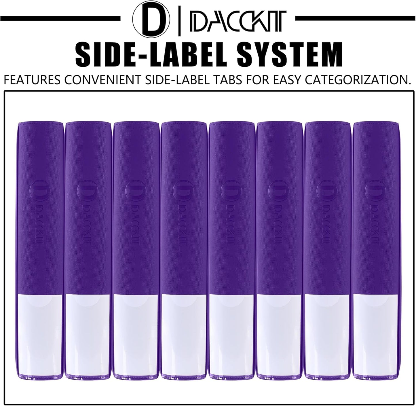 Premium Card Binder - 12 Pocket Design Fits 1200 Cards | 3X4 Ringless with Sleeves in Classic Purple
