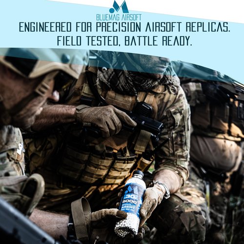 BlueMag Airsoft Biodegradable 6mm Airsoft BBS .28g 3000ct - Polished to Perfection - for All 6mm Airsoft Guns