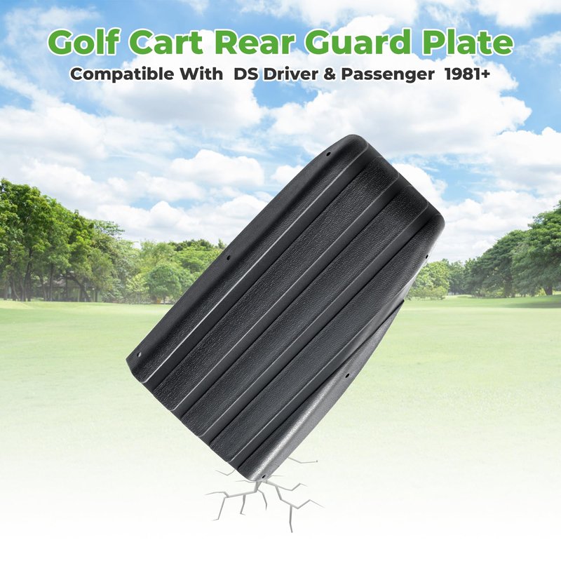 10L0L Golf Cart Rear Driver & Passenger Side Guard Set - Replacement Parts Compatible with Club Car DS 1981+up Golf Cart Models, Rugged and Durable, OEM# 101706702