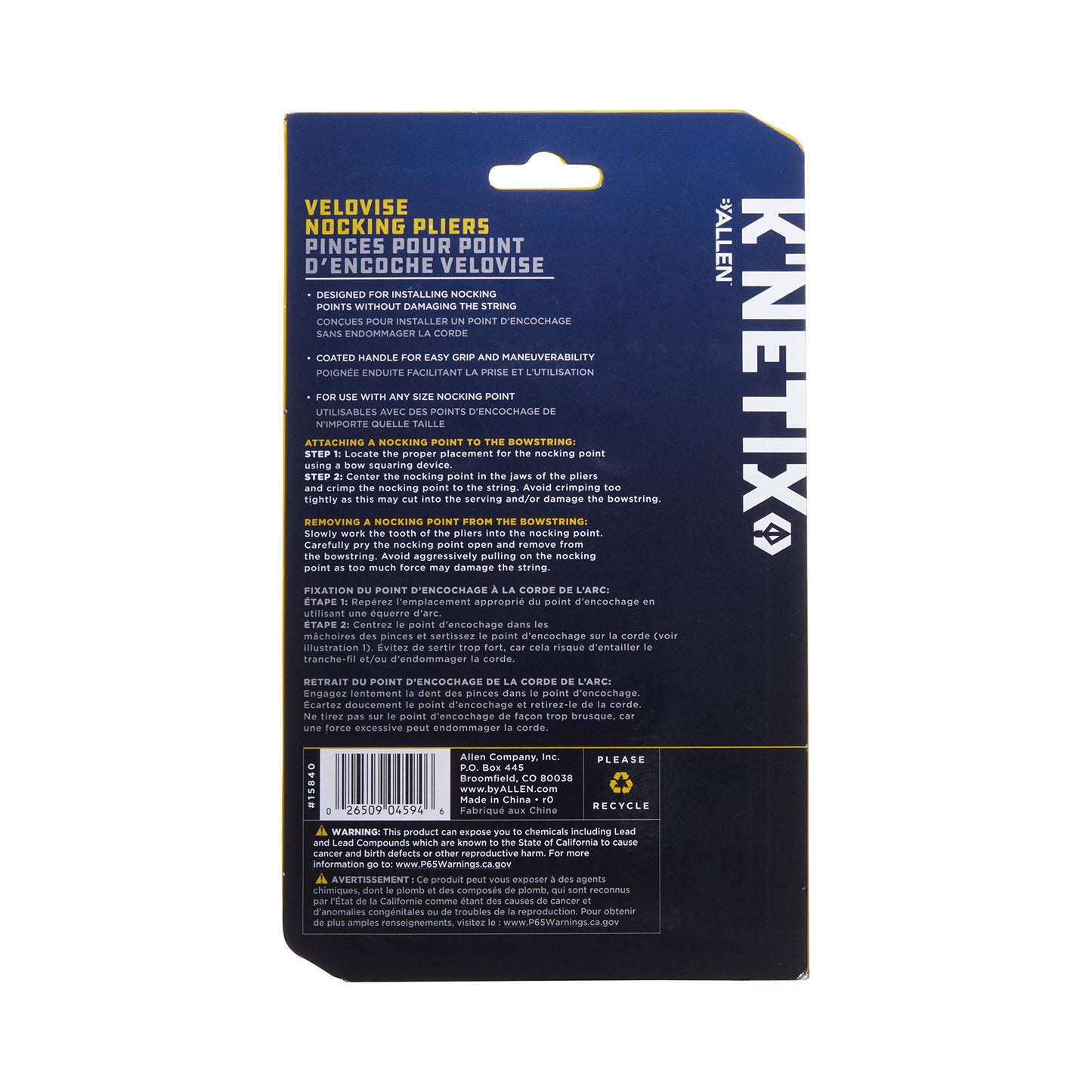 K’Netix Velovise Nocking Pliers by Allen