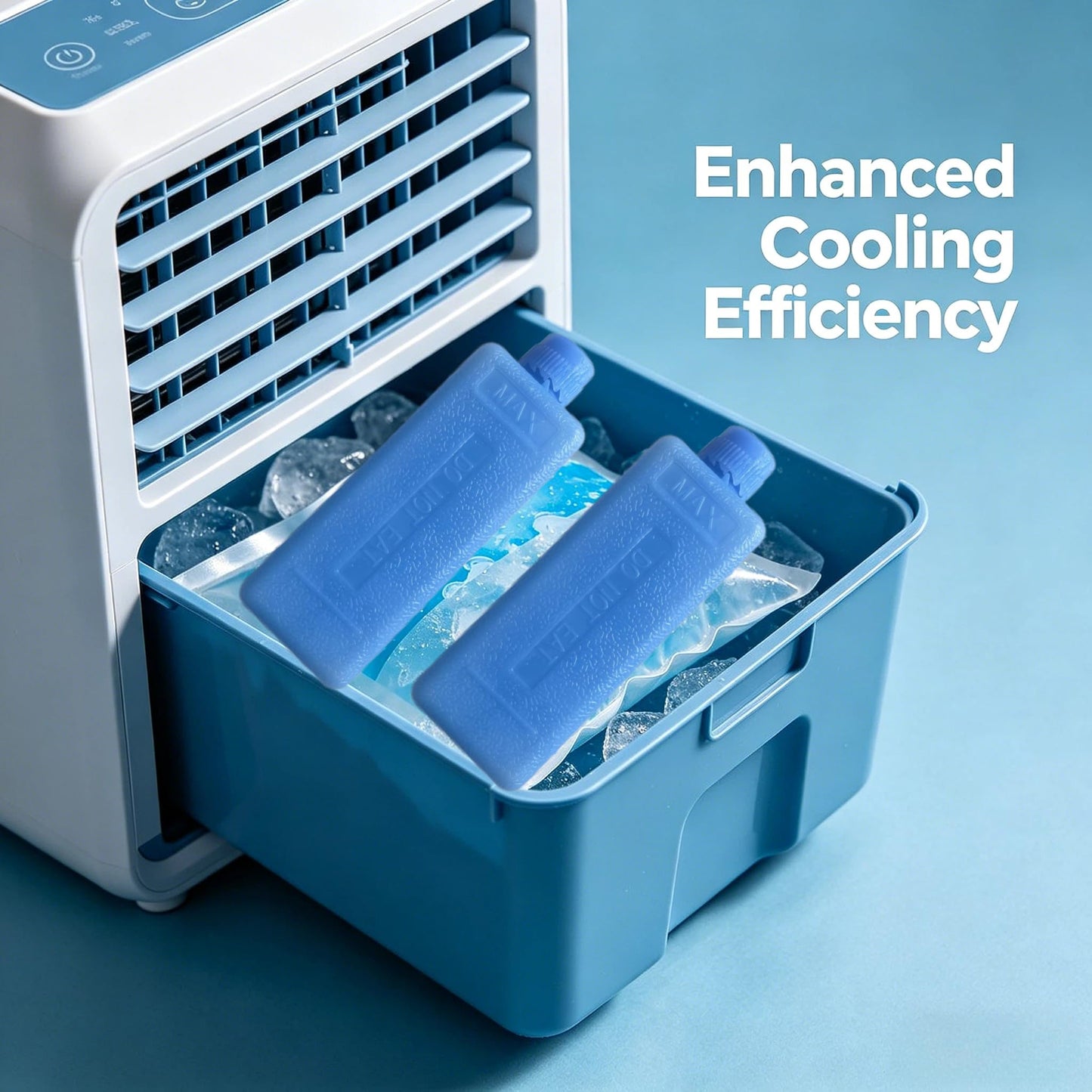 VOSCHOIX Ice Packs for Air Conditioner Coolers, 8pc Reusable Ice Freezer Blocks Cooler Freezer Blocks for Lunch Boxes, Camping, Picnics, Beach, Fishing, Outdoor Sports