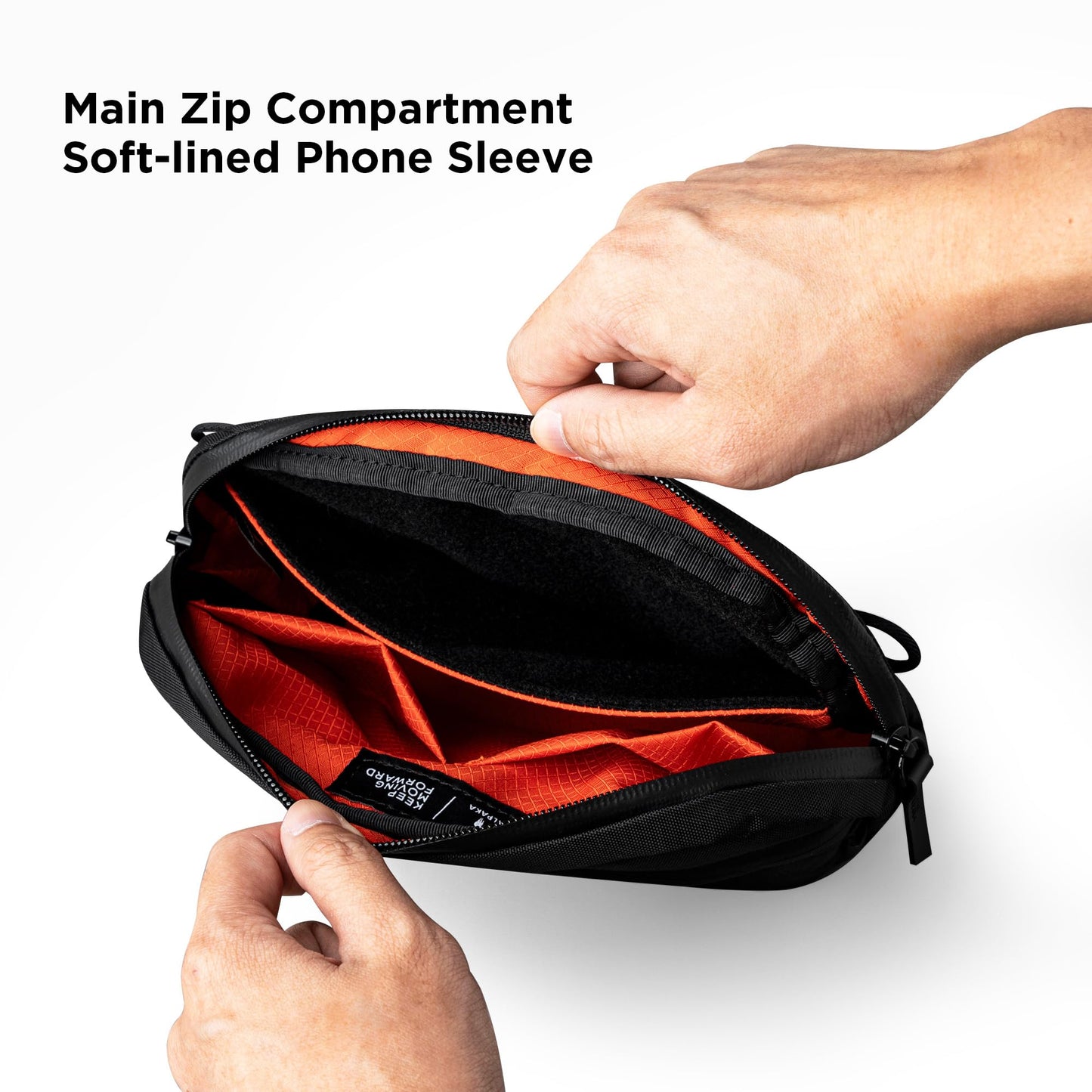 ALPAKA Flight Sling Bag 1L Small Crossbody Sling Bag Black X-Pac VX42