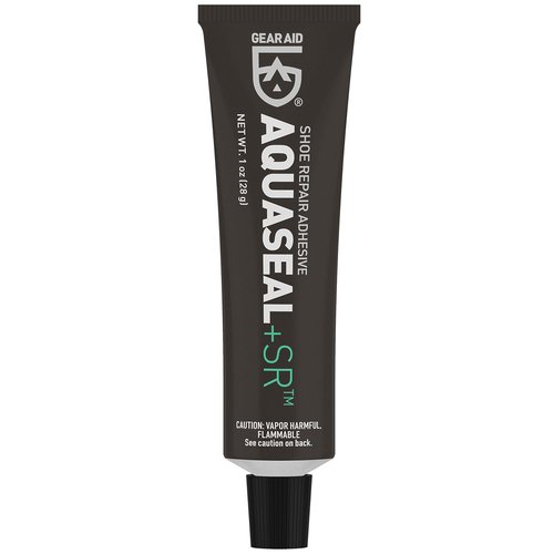 GEAR AID Aquaseal SR Shoe Repair Adhesive - Fix Holes in Hiking Boots & Shoes | Clear, 1 oz