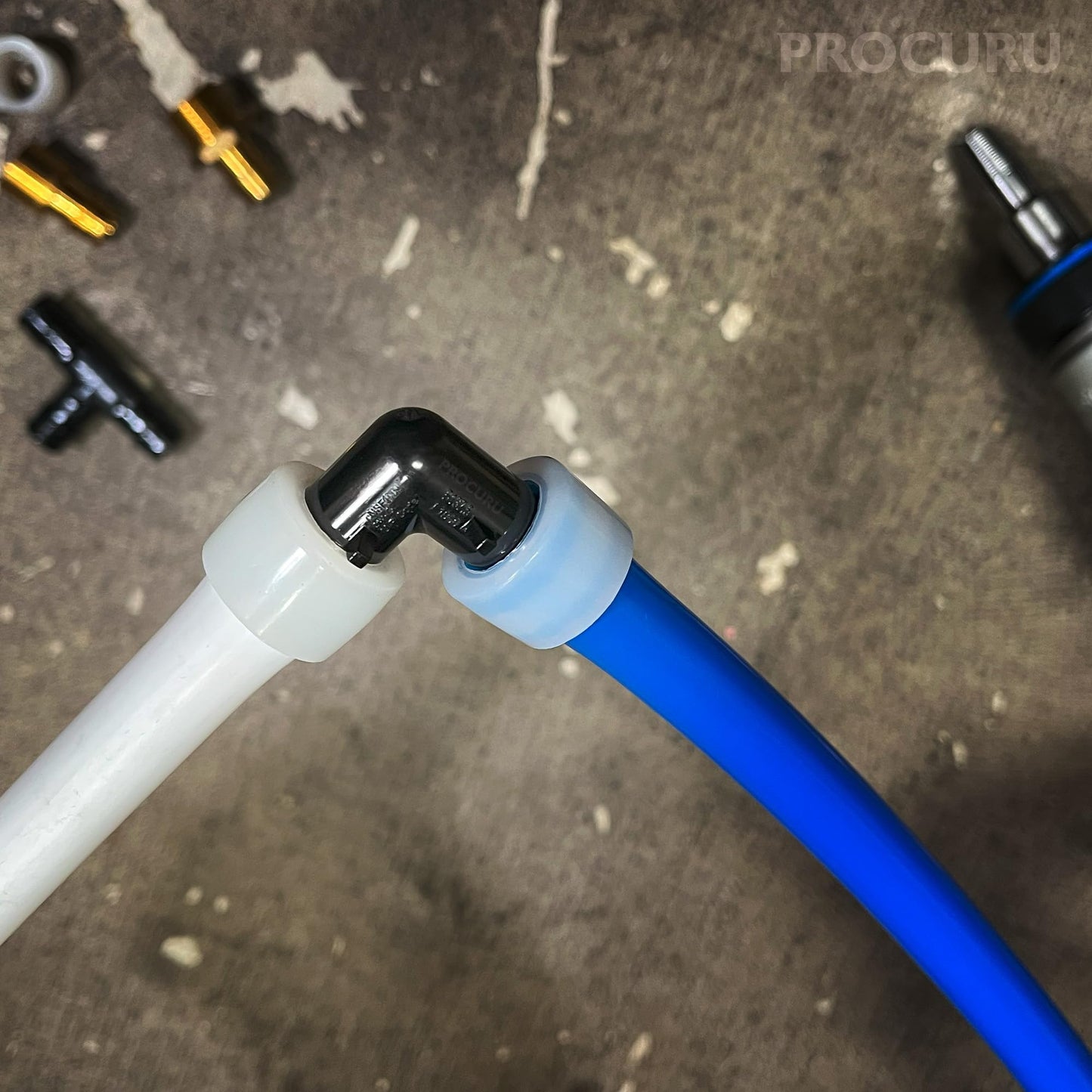 [100-Pack] PROCURU 1/2-Inch 90-Elbow Expansion PEX-A F1960 Plumbing Fitting, Certified Safe