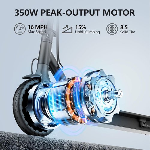 MAXSHOT Electric Scooter - High-Speed Folding E-Scooter with Dual Suspension | 350W/500W Motor, 21-28 Miles Range