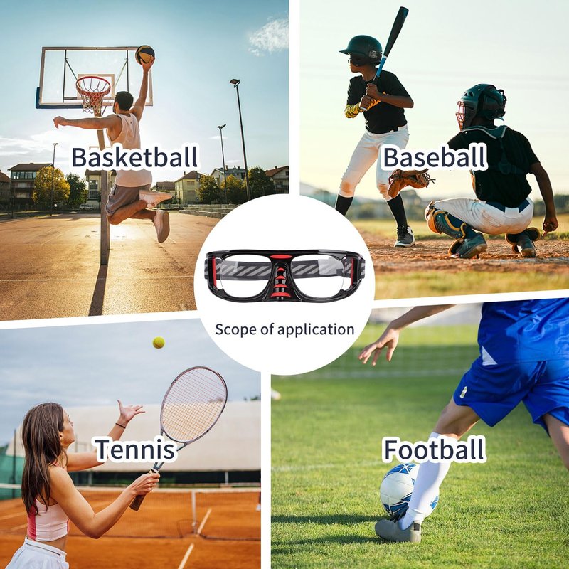 SooGree Sport Goggles Racquetball Goggles Basketball Soccer Football Protective Eyewear Safety Glasses Lens Replaceable