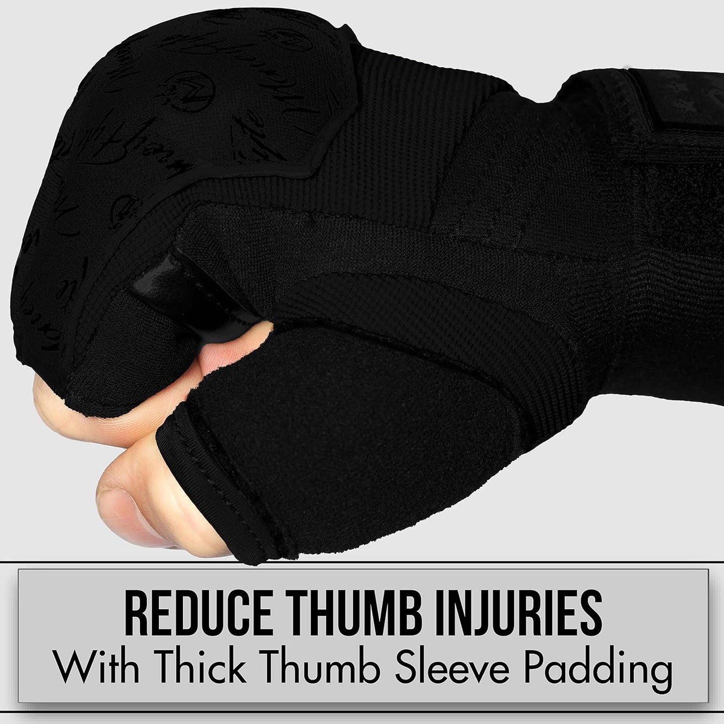 Quick Gel Boxing Wraps - Ultimate Fist, Knuckle & Wrist Protection for Kickboxing & MMA | Unisex Sizes