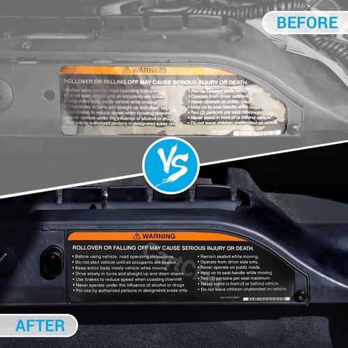 CartClan Club Car Precedent Steering Wheel Sticker&Dashboard Sticker Kit