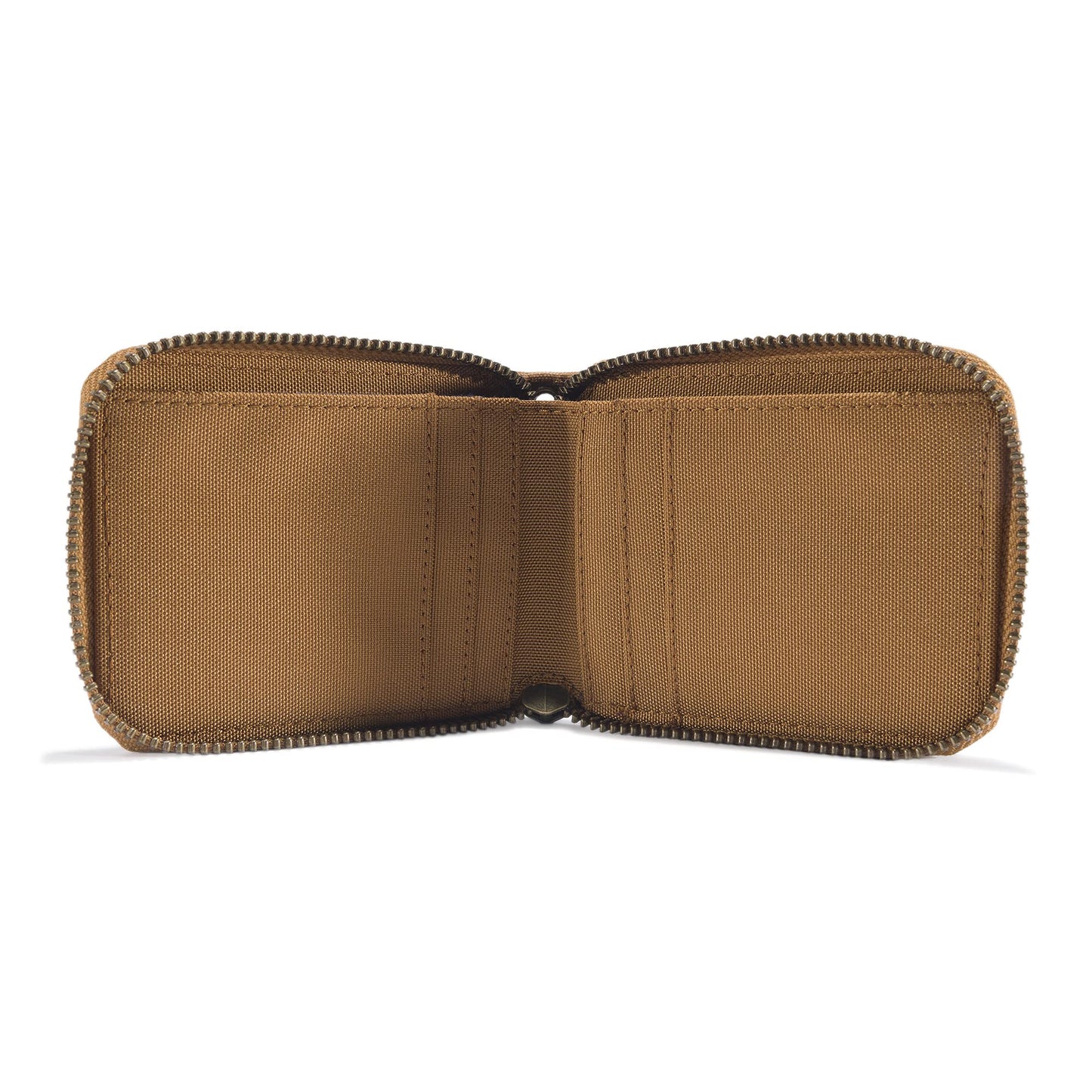 Carhartt Men's Nylon Duck Zipper Wallet, Carhartt Brown