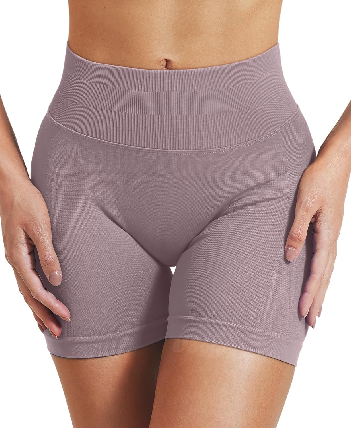 VOYJOY Women's Scrunch Butt Lifting Workout Shorts - Seamless Gym Biker Shorts in Multiple Lengths