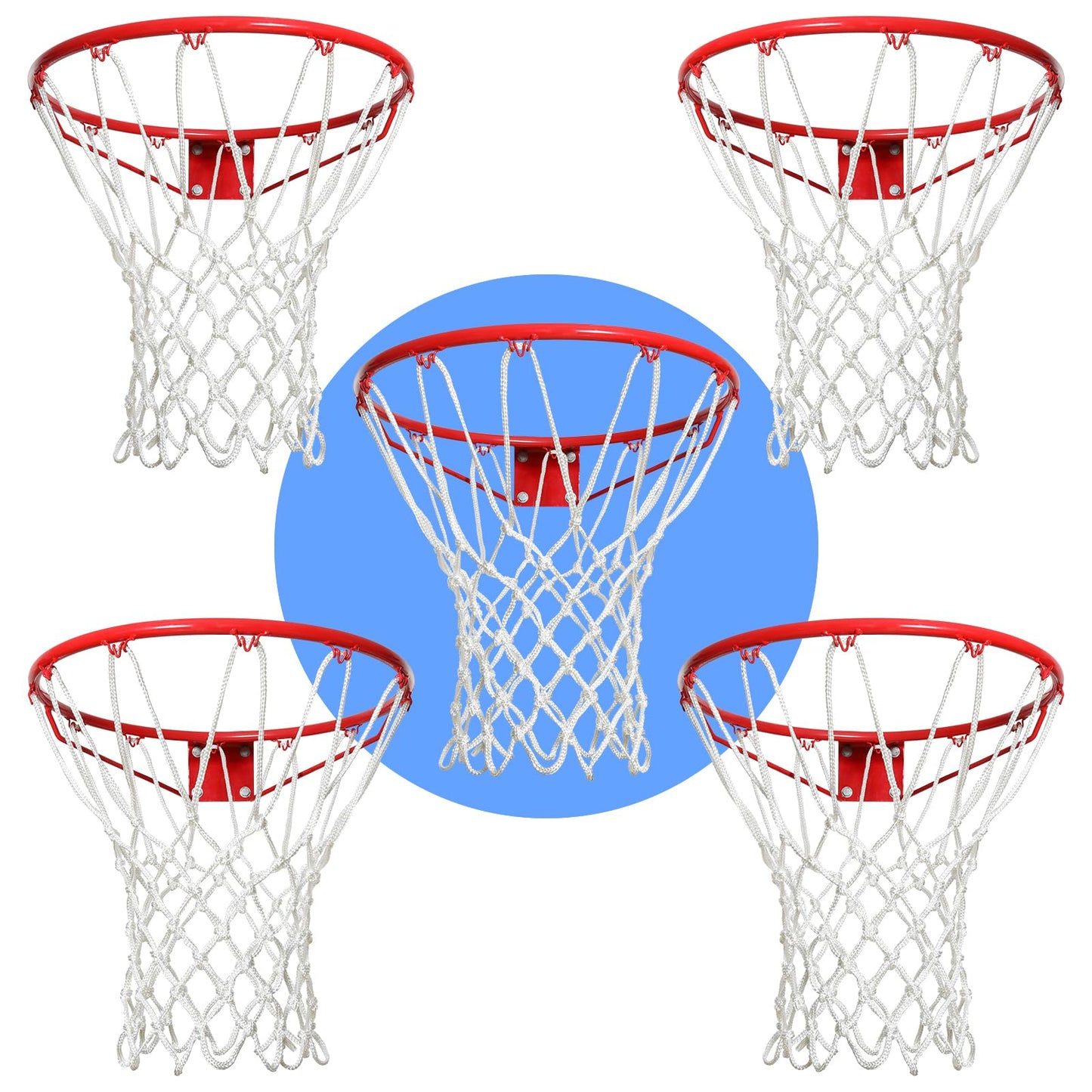 LAO XUE Basketball Net Outdoor,12 Loops Heavy Duty Replacement Net