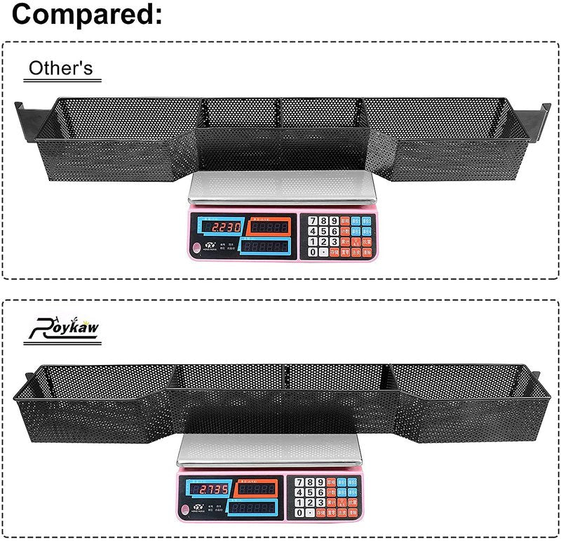 Roykaw Golf Cart Front Inner Basket Dash Storage/Tray Organizer Rack for EZGO TXT 1994-Up G&E Golf Cart, One Piece Solid Design and Large Storage Room