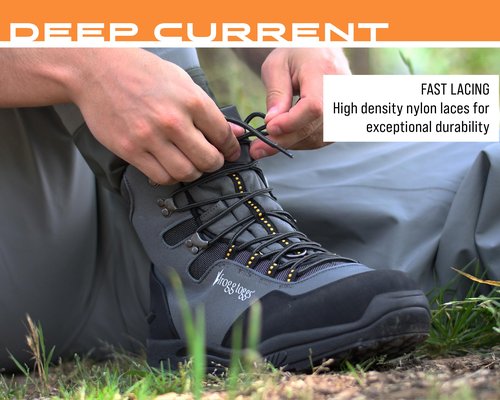 FROGG TOGGS Men's Deep Current Waterproof Fishing Wading Boot for Fishing in Cleated or Felt, Felt, 8