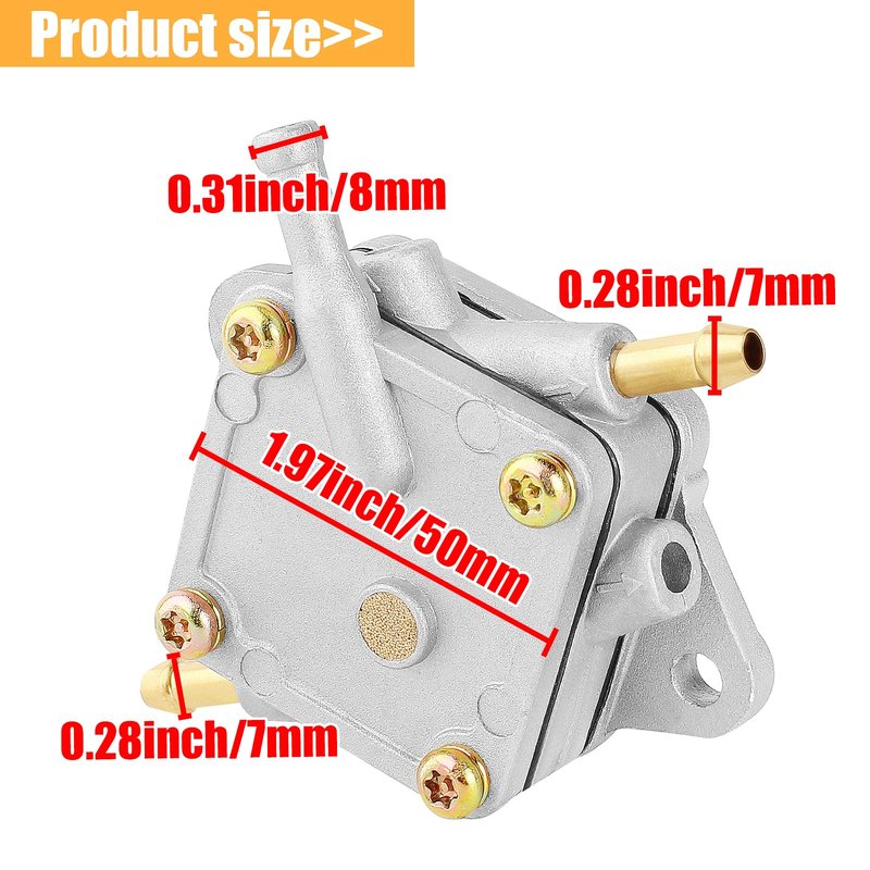 QAZAKY Fuel Pump Compatible with EZGO Golf Cart Club Car 295cc 350cc TXT Medalist Marathon Freedom Workhorse MPT RXV Shuttle ST 72021-G01 25683-G1 S-5147 S-5148 Gas 4-Cycle Robin Engine