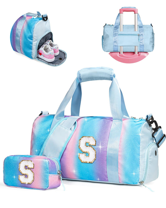 Vogewood Girl Birthday Gifts Age 8-10-Girl Gym Bag with Shoe Compartment