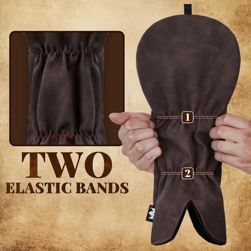 Craftsman Golf Cowboy Western Retro Brown Durable Golf Driver Headcover Cover fits up to 460cc Head
