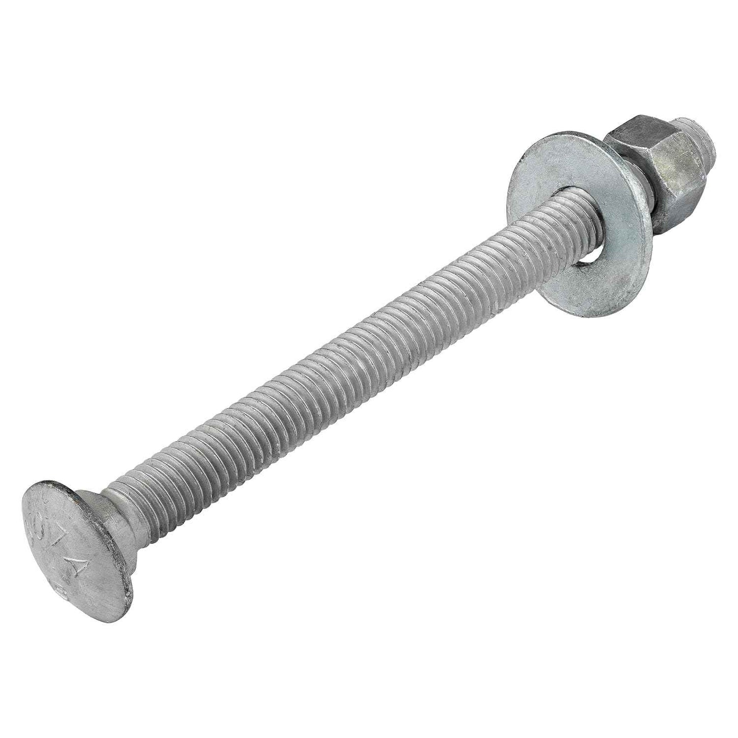 Galvanized Carriage Bolt Kit - 25 Pack 1/2" x 6" with Washers & Hex Nuts for Outdoor Use